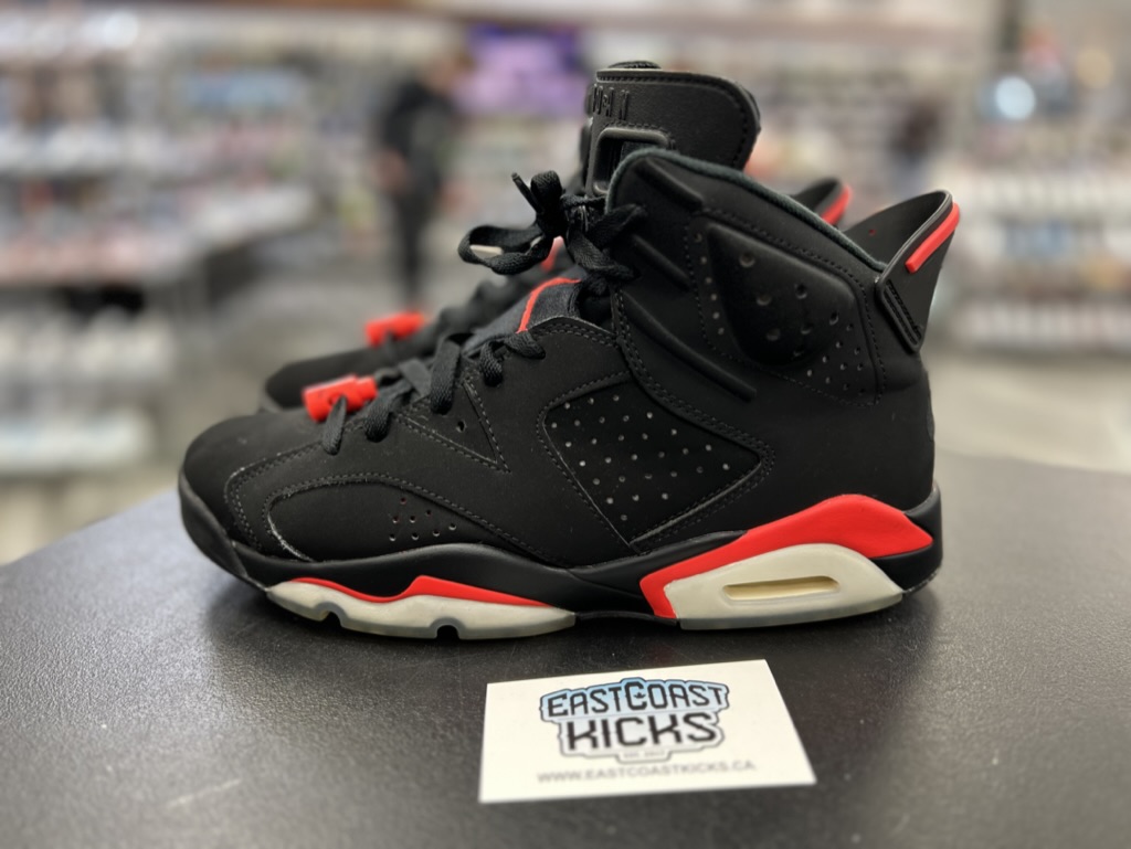 Preowned Jordan 6 Retro Black Infrared Size 9.5