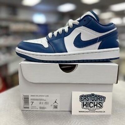 Jordan 1 Low Marina Blue Size 7.5w/6Y