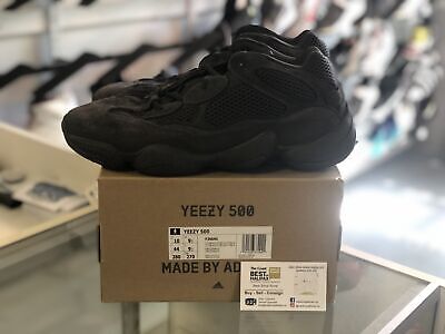 Preowned Adidas Yeezy 500 Utility Black Size 10
