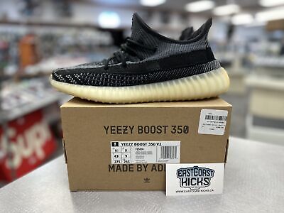 Preowned Adidas Yeezy Boost 350 V2 Carbon Size 9.5