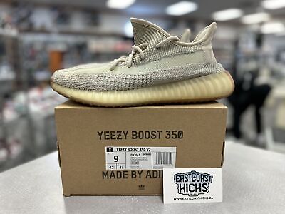 Preowned Adidas Yeezy Boost 350 V2 Citrin (Non-Reflective) Size 9