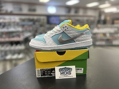 Worn Once Nike SB Dunk Low Pro FTC Lagoon Pulse Size 9.5