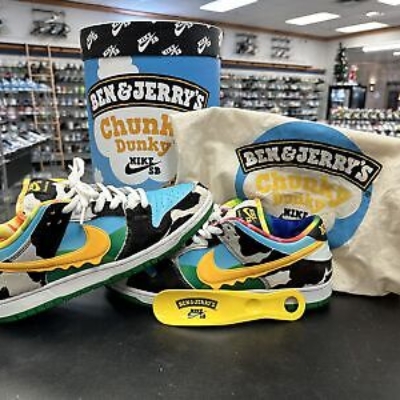 Preowned Nike SB Dunk Low Ben & Jerry’s Chunky Dunky (F&F Packaging) Size 11