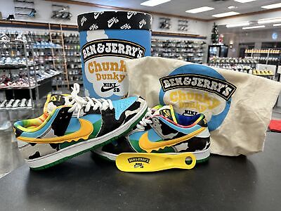 Preowned Nike SB Dunk Low Ben & Jerry’s Chunky Dunky (F&F Packaging) Size 11