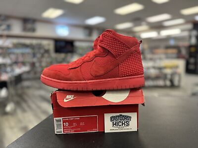 Preowned Nike Dunk High Red October Size 10
