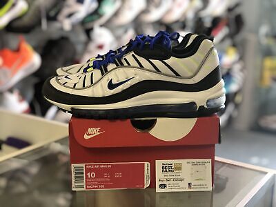 Preowned Nike Air Max 98 Racer Blue/Volt Size 10
