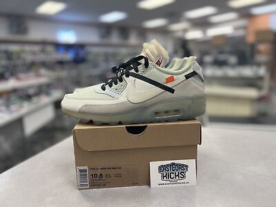 Preowned Nike Air Max 90 OFF WHITE Size 10.5