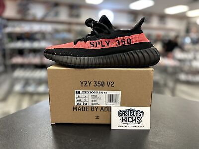 Adidas Yeezy Boost 350 V2 Core Black Red Size 7.5