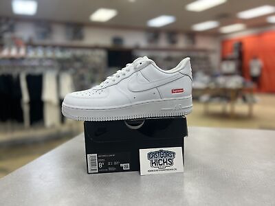 Nike Air Force 1 Low Supreme White Size 8.5