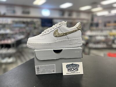 Nike Air Force 1 Low White Barely Paisley Size 7.5w/6Y