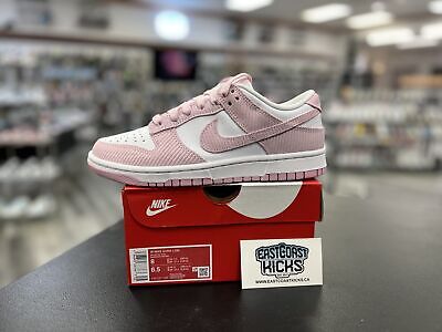Nike Dunk Low Pink Corduroy Size 8w/6.5Y