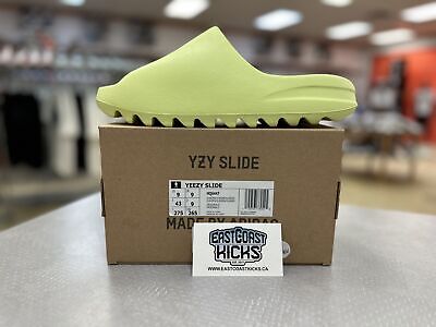 Adidas Yeezy Slide Glow Green Size 9