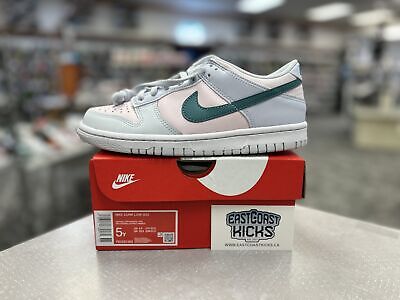 Nike Dunk Low Mineral Teal Size 5Y