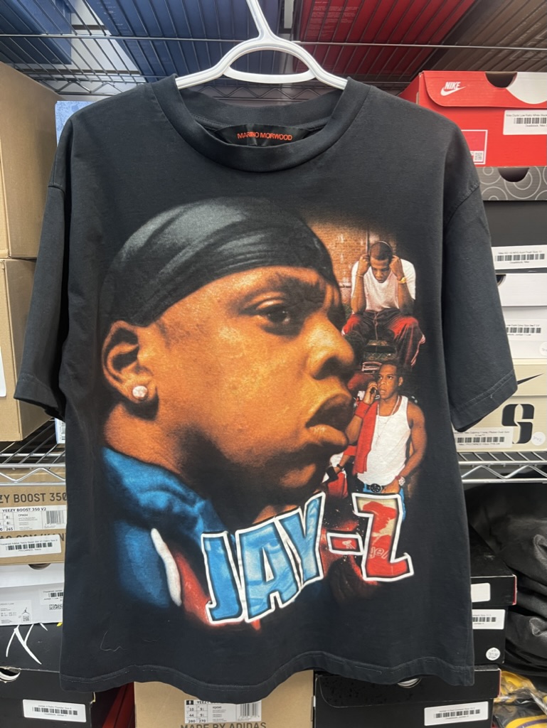 Preowned Marino Morwood Jay-Z Graphic Tee Black Size M