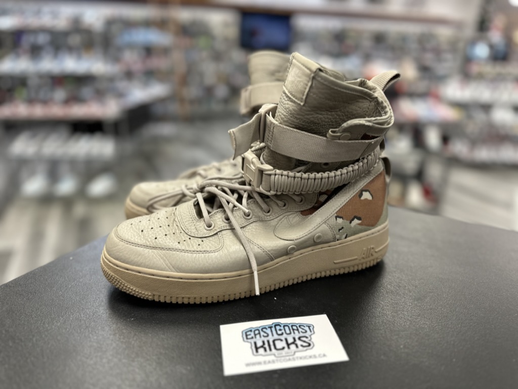 Preowned Nike SF Air Force 1 Desert Camo Size 10