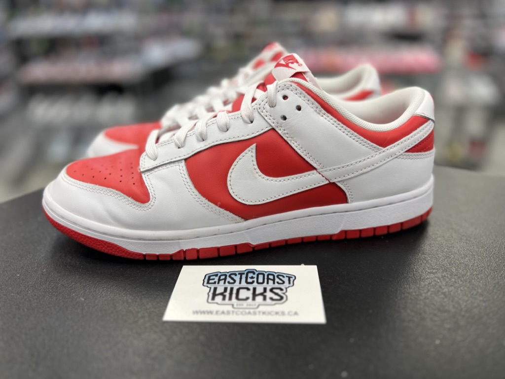 Preowned Nike Dunk Low Championship Red Size 10.5