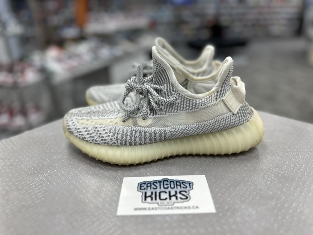 Preowned Adidas Yeezy 350 Static White Size 4.5