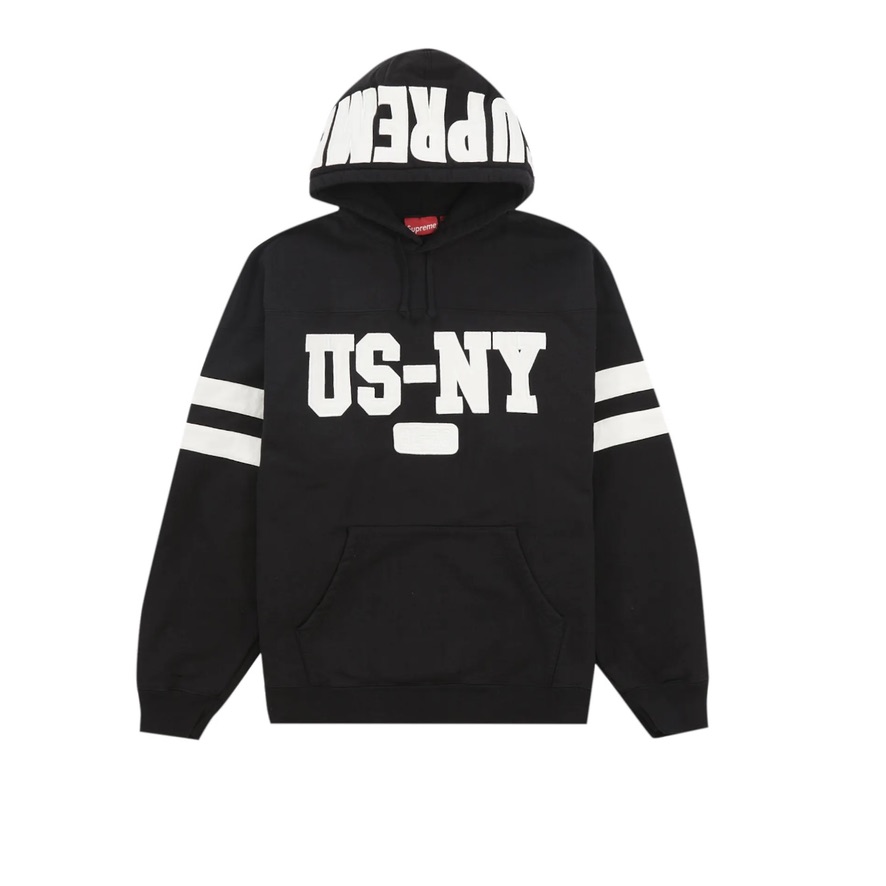 Supreme US-NY Hooded Sweatshirt Black Size XL