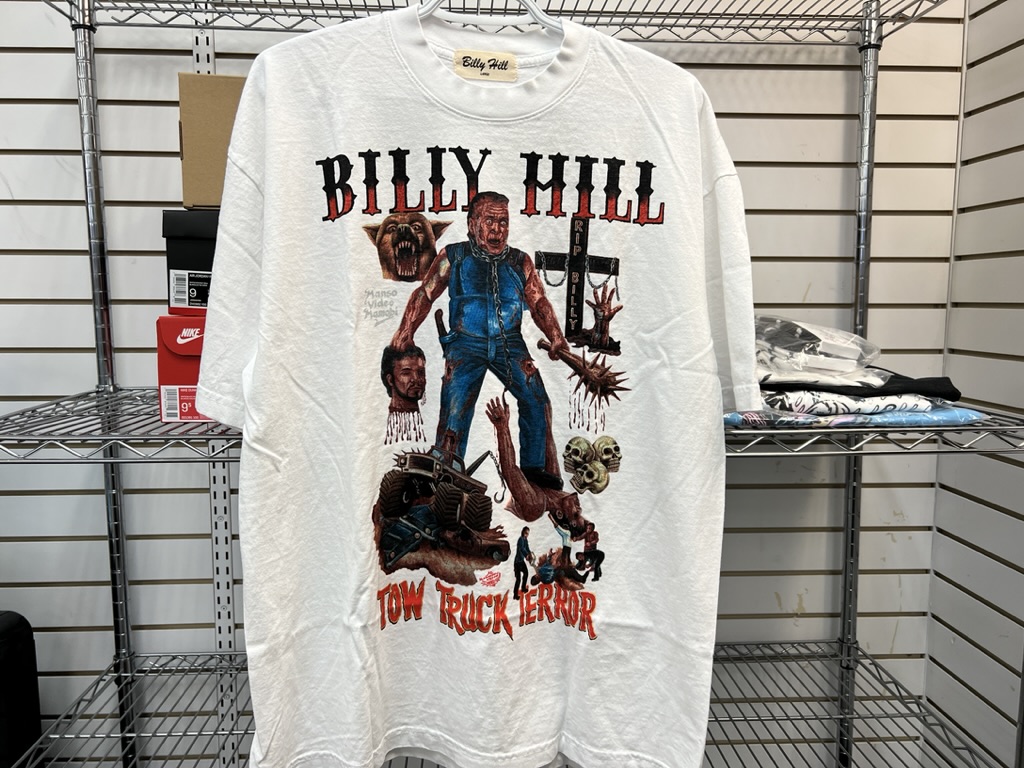 Billy Hill Monster Tow Truck Terror Tee White Size L