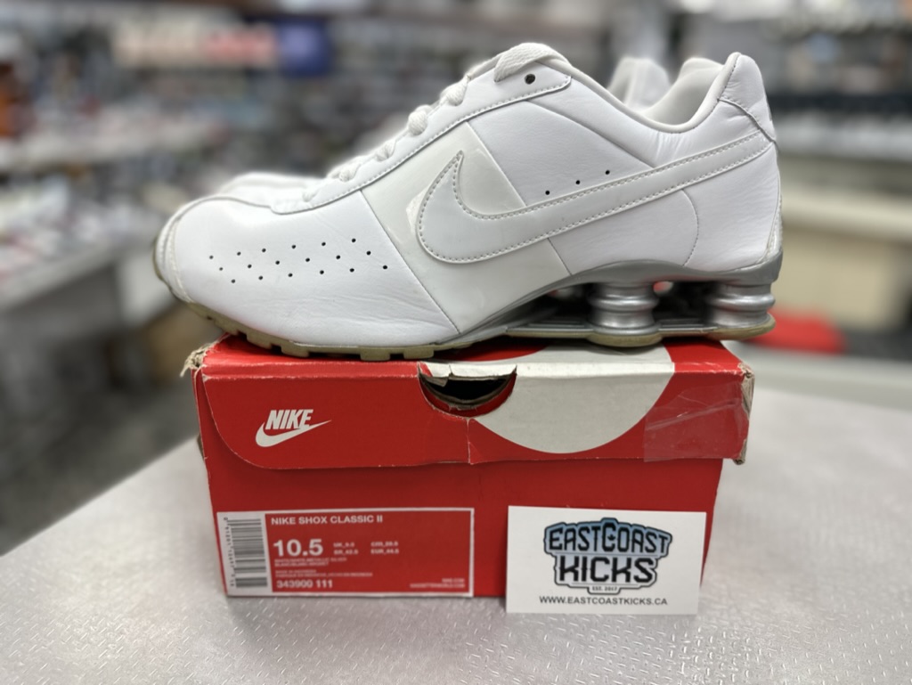 Preowned Nike Shox Classic 2 White Size 10.5