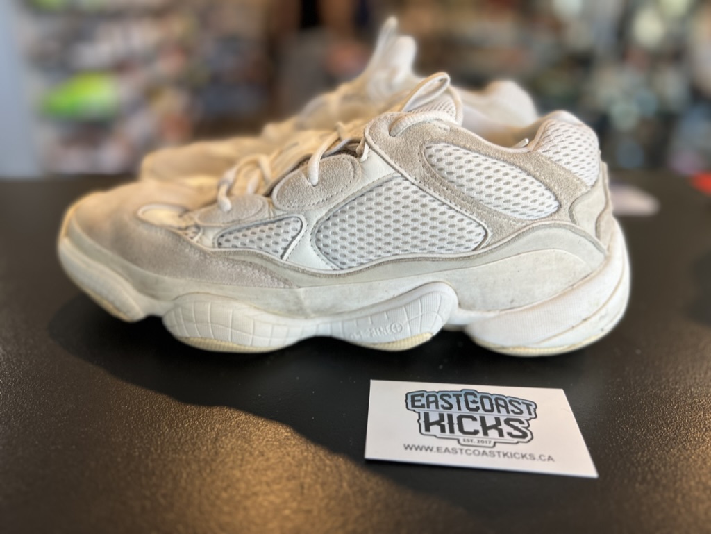 Preowned Adidas Yeezy 500 Bone White Size 11