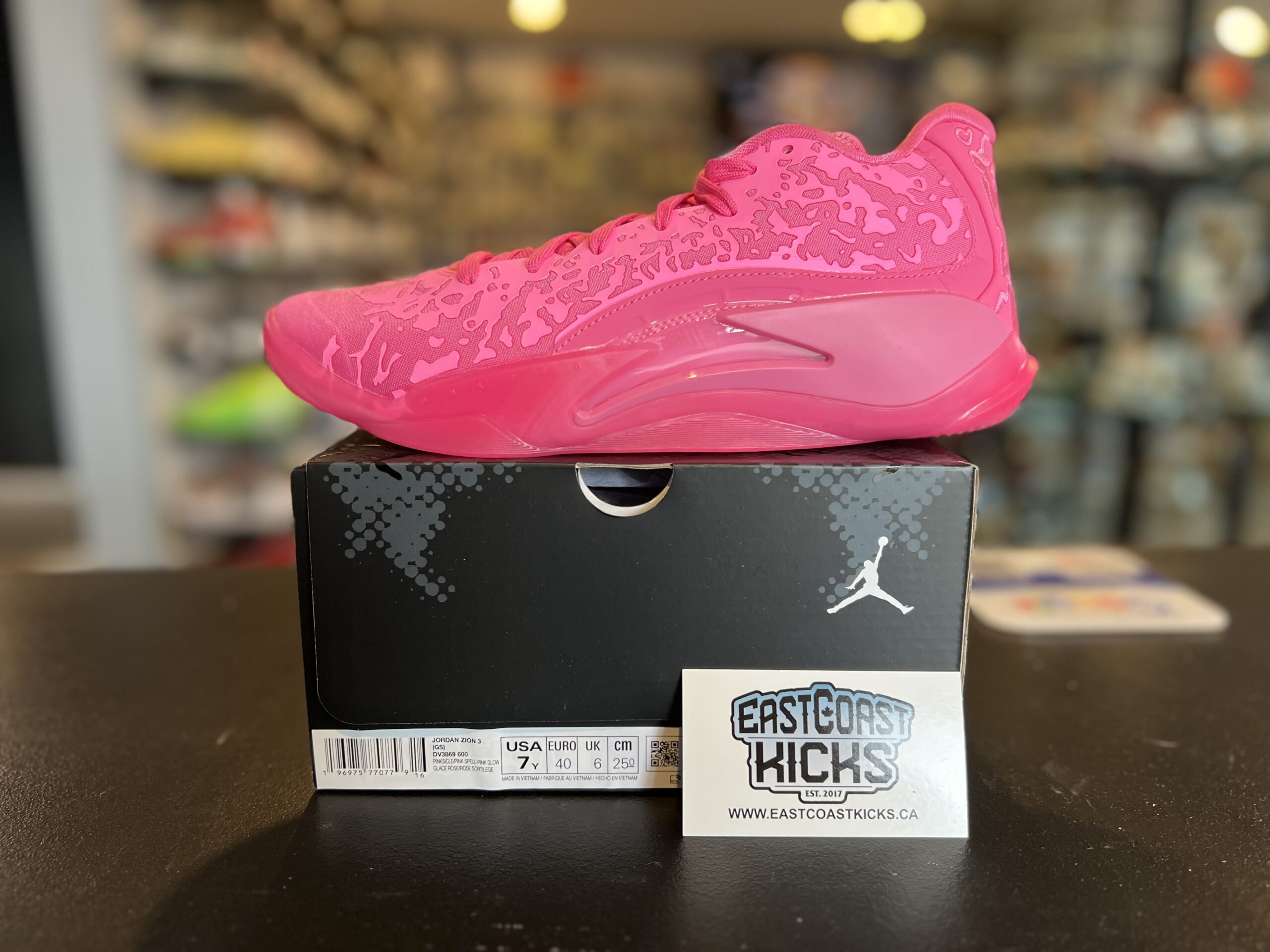 Jordan Zion 3 Pink Lotus Size 7Y