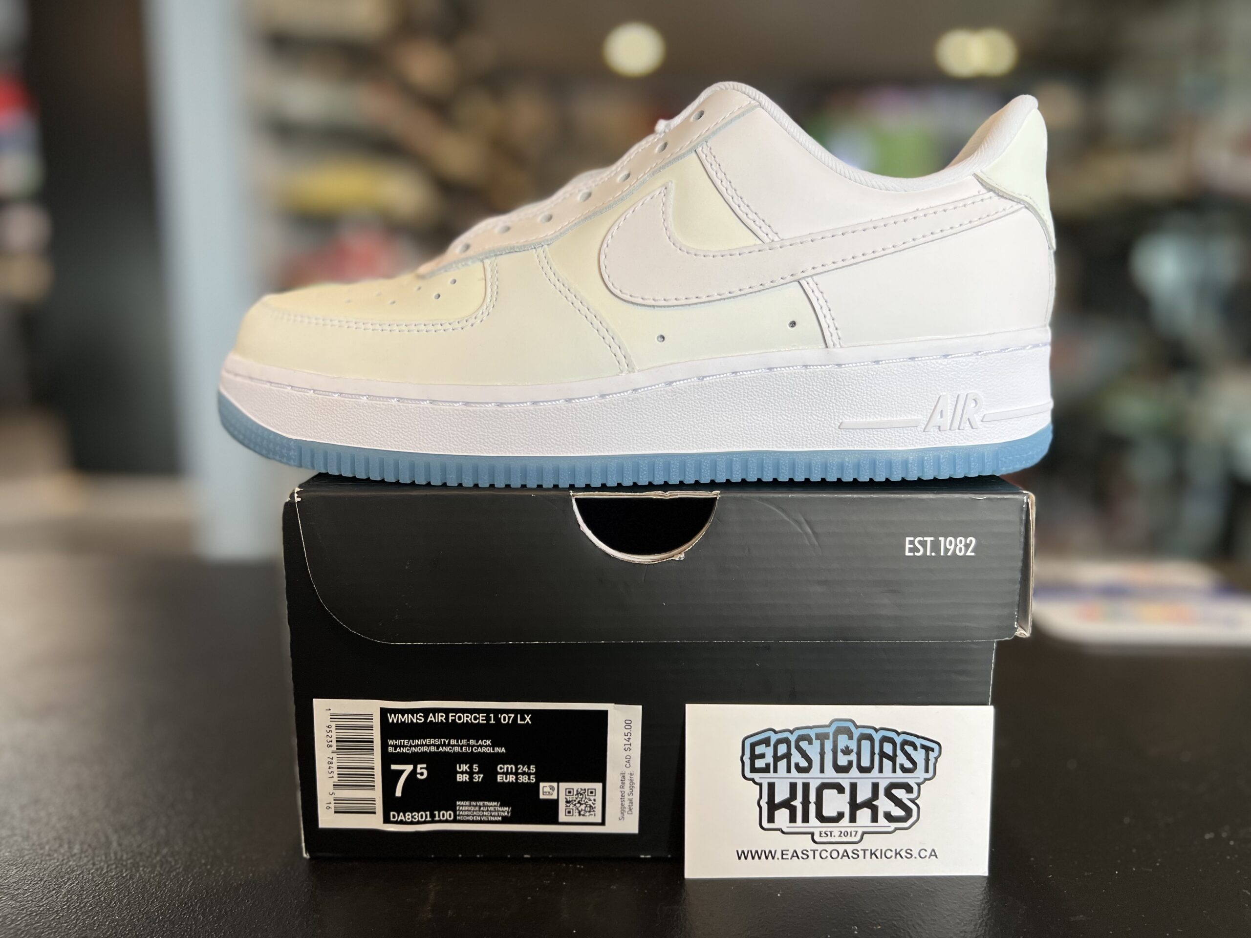 Nike Air Force 1 Low UV Reactive Swoosh Size 7.5W/6Y