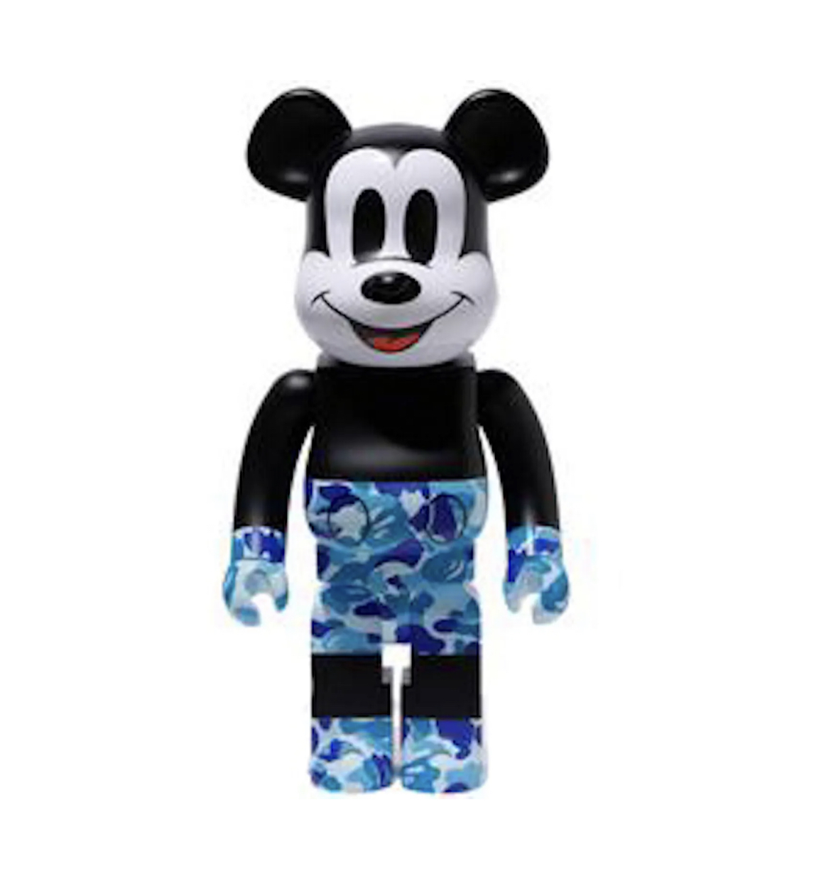 Bearbrick BAPE Mickey Mouse 1000% Black Blue Camo