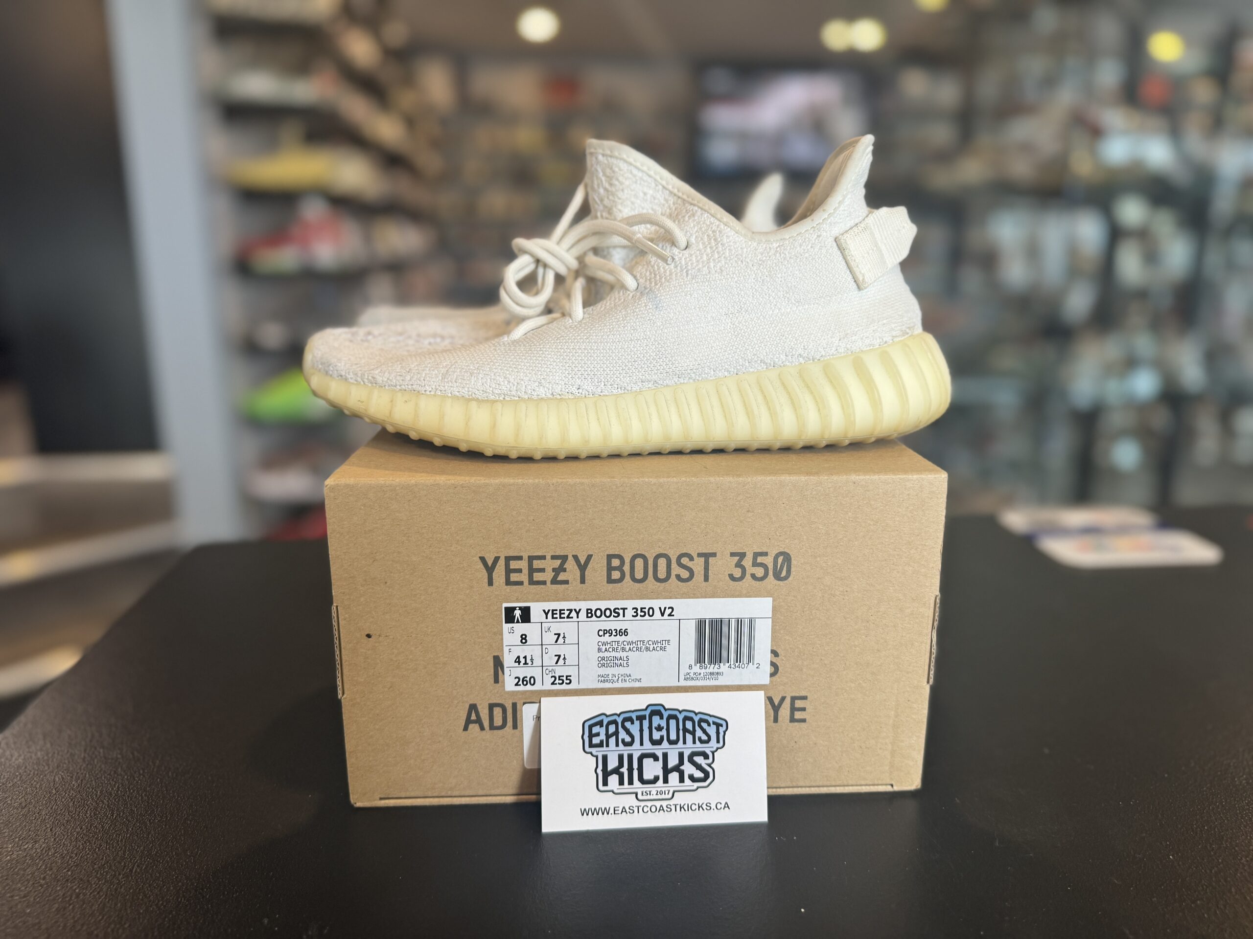 Preowned Adidas Yeezy Boost 350 V2 Cream Size 8