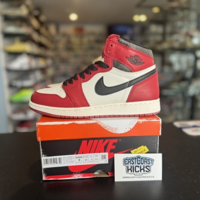 Preowned Jordan 1 Retro High OG Chicago Lost and Found Size 7Y