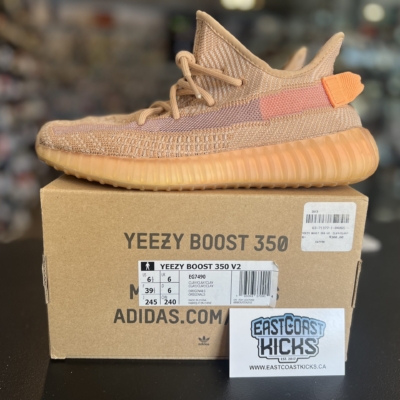 Preowned Adidas Yeezy Boost 350 V2 Clay Size 6.5Y