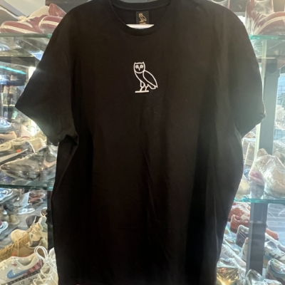 Preowned OVO October’s Very Own Owl Logo Tee Black Size XXL