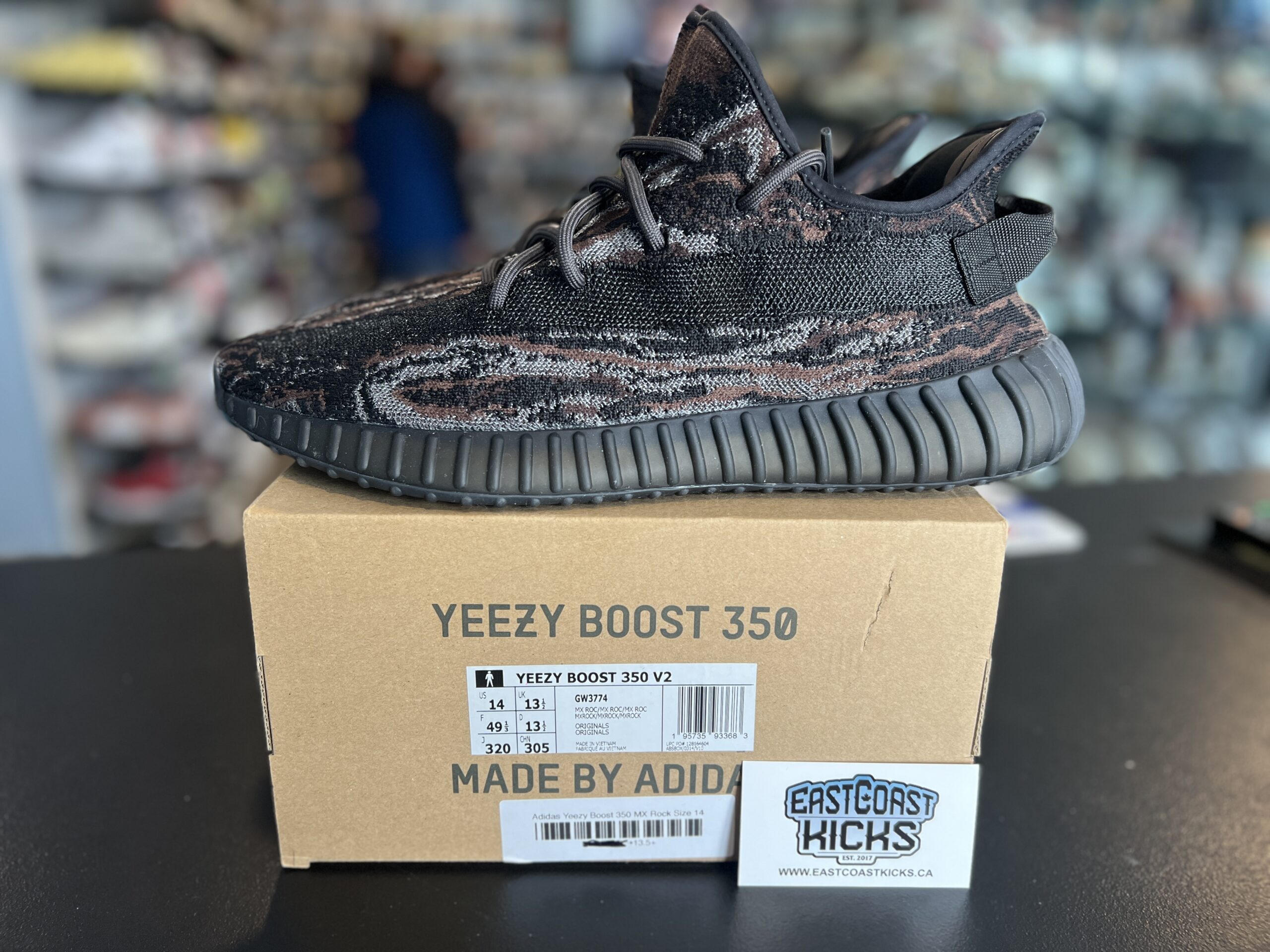 Preowned Adidas Yeezy Boost 350 V2 MX Rock Size 14