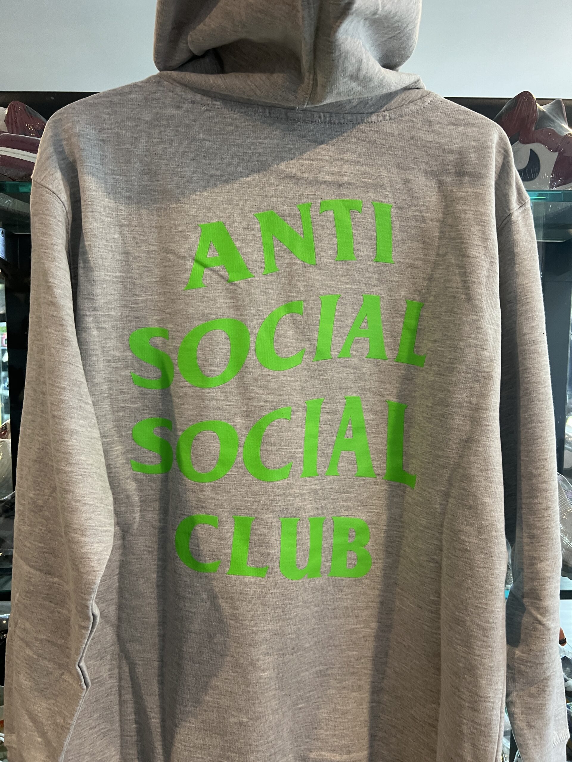 ASSC Anti Social Social Club Hoodie Heather Grey Green Size M