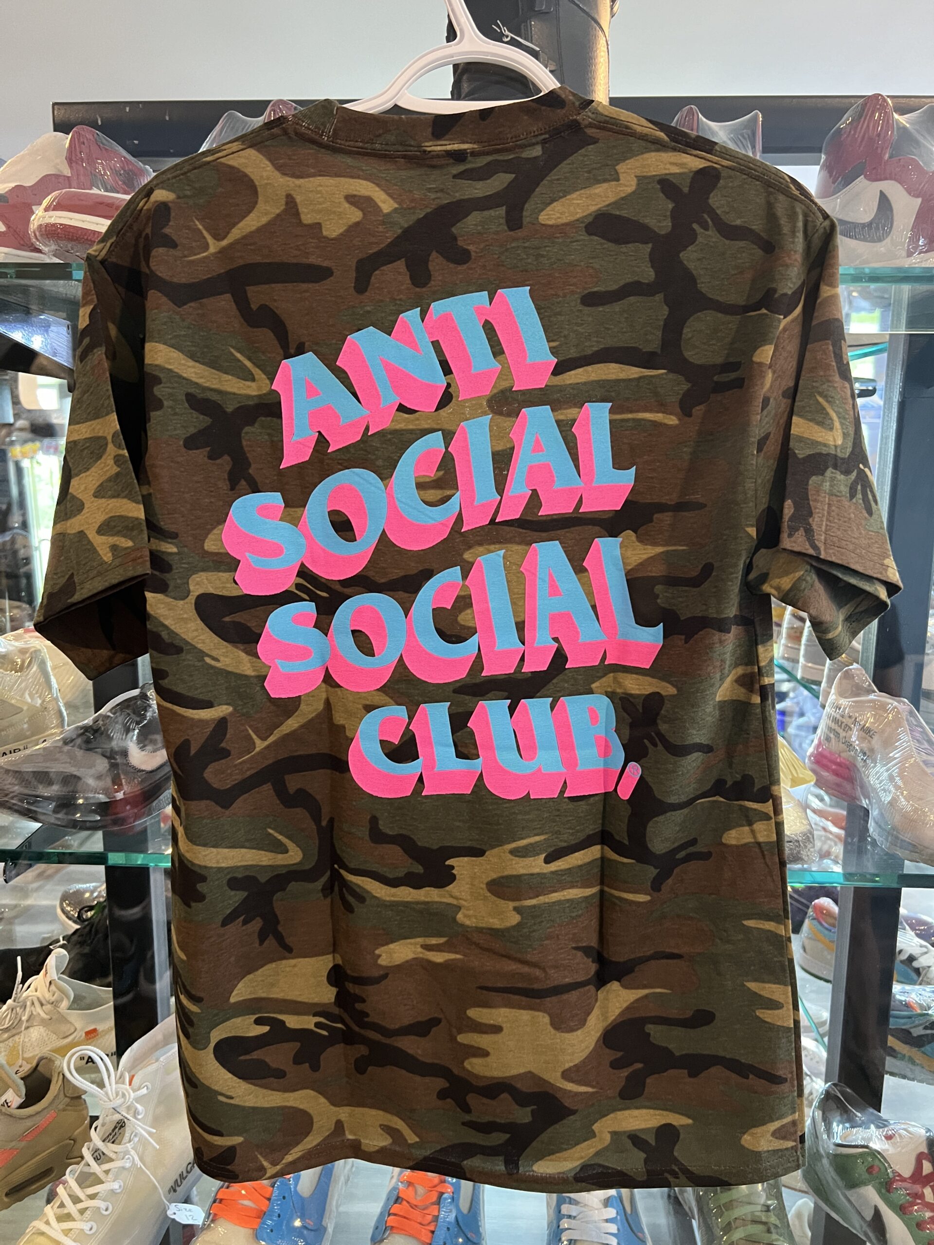 Anti Social Social Club Popcorn Tee Camo Size M