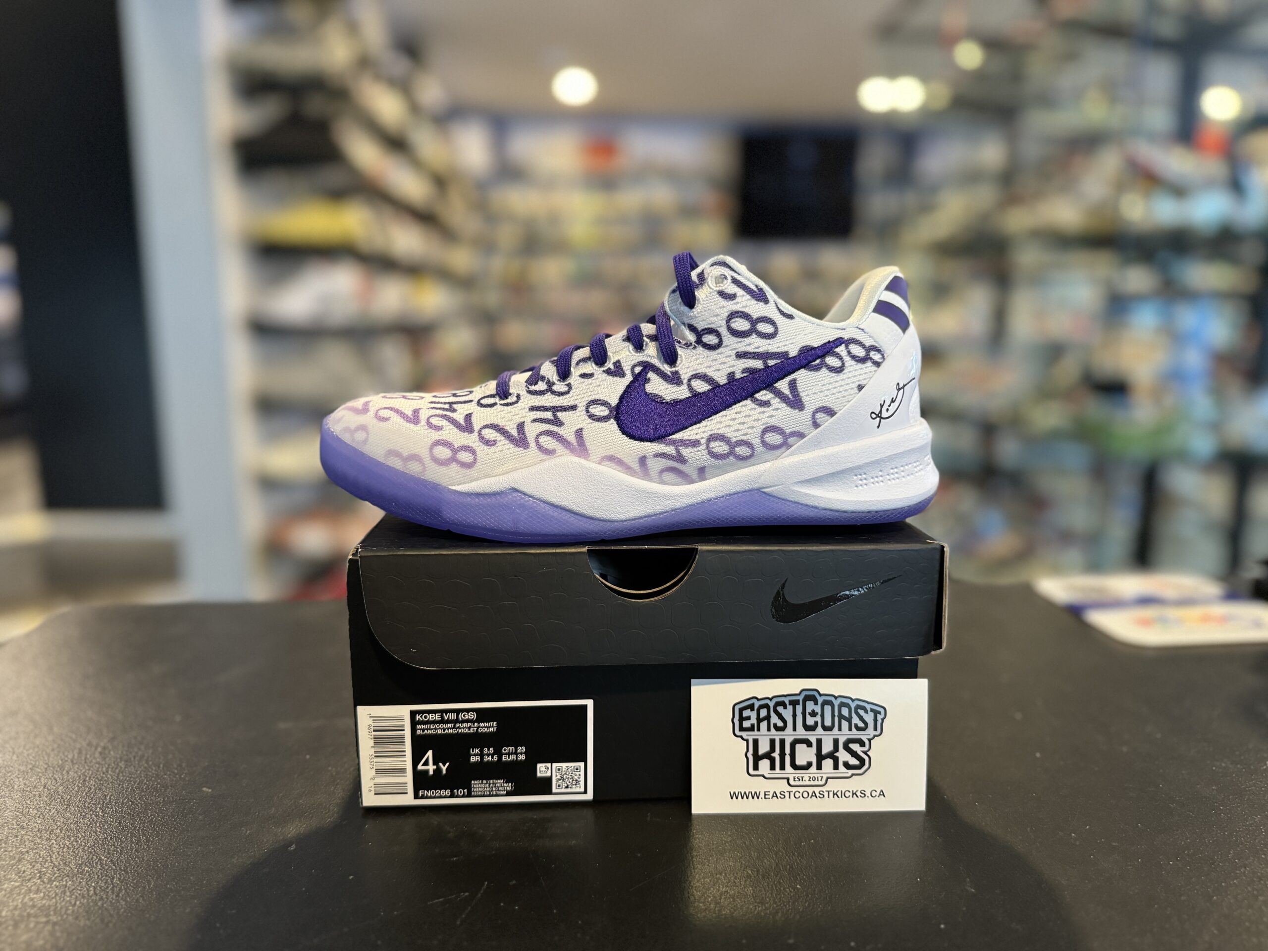 Nike Kobe 8 Protro Court Purple Size 4Y