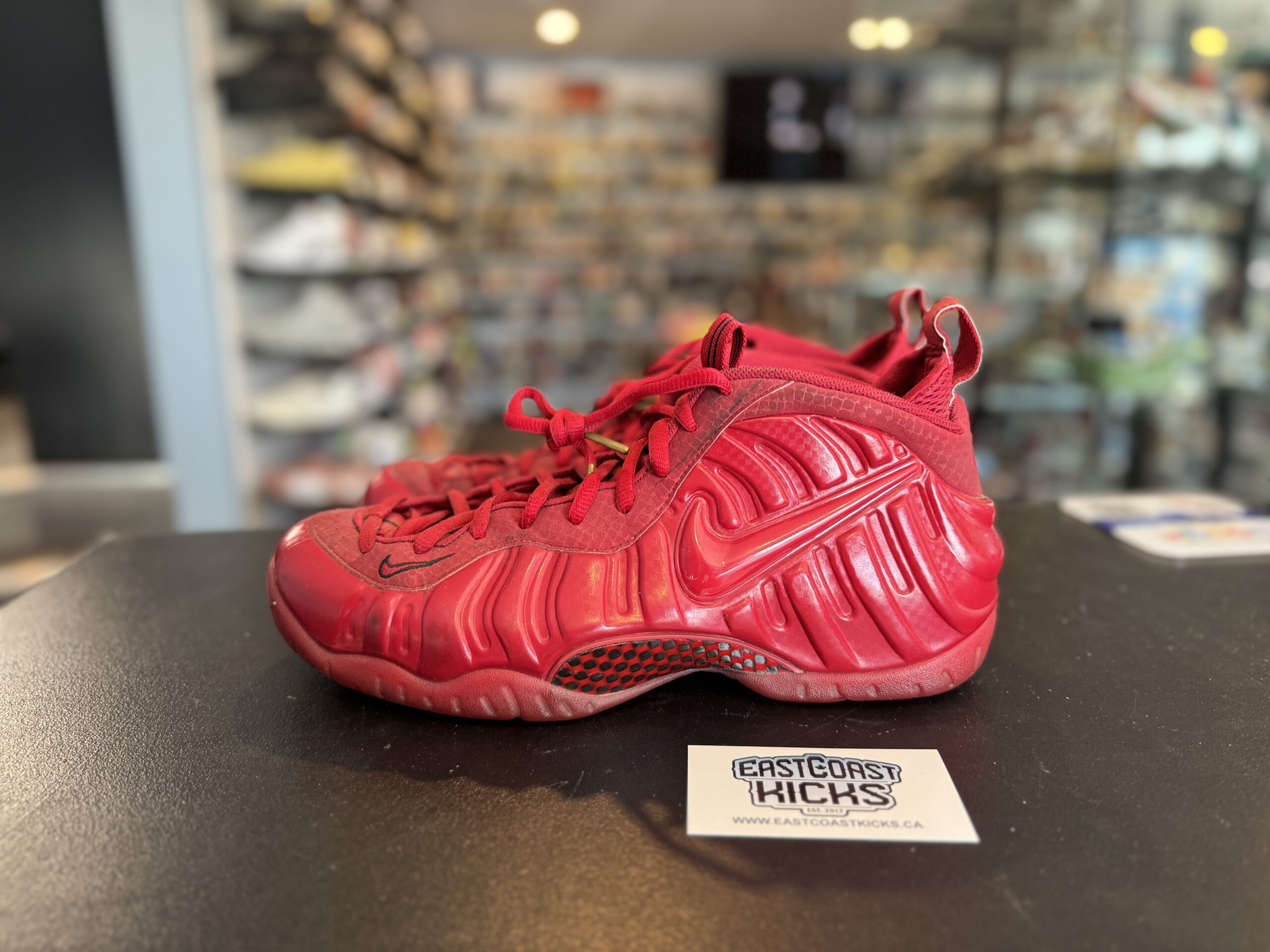 Preowned Nike Air Foamposite Pro Red October Size 11