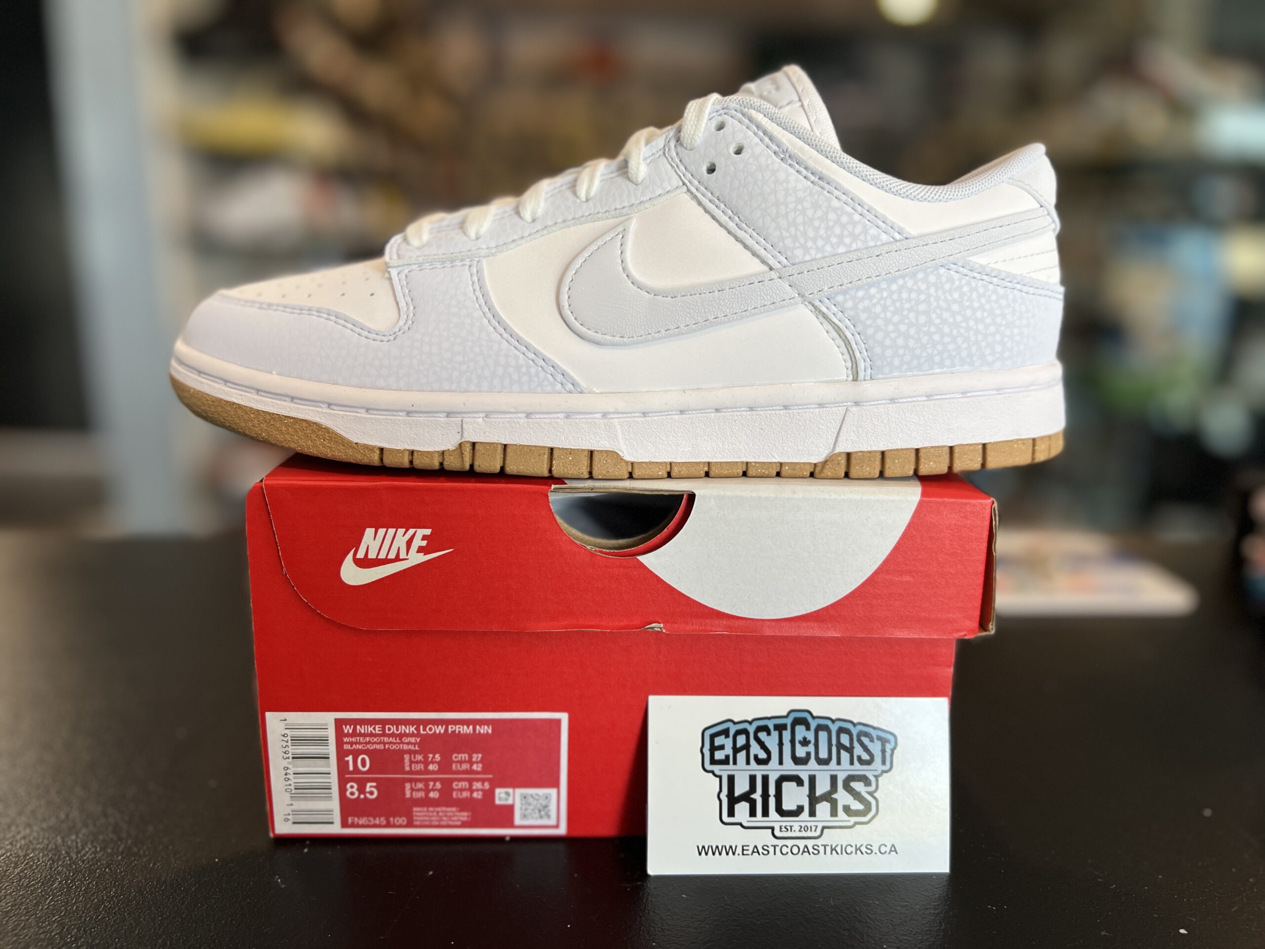 Nike Dunk Low Next Nature Football Grey Gum Size 10w/8.5M