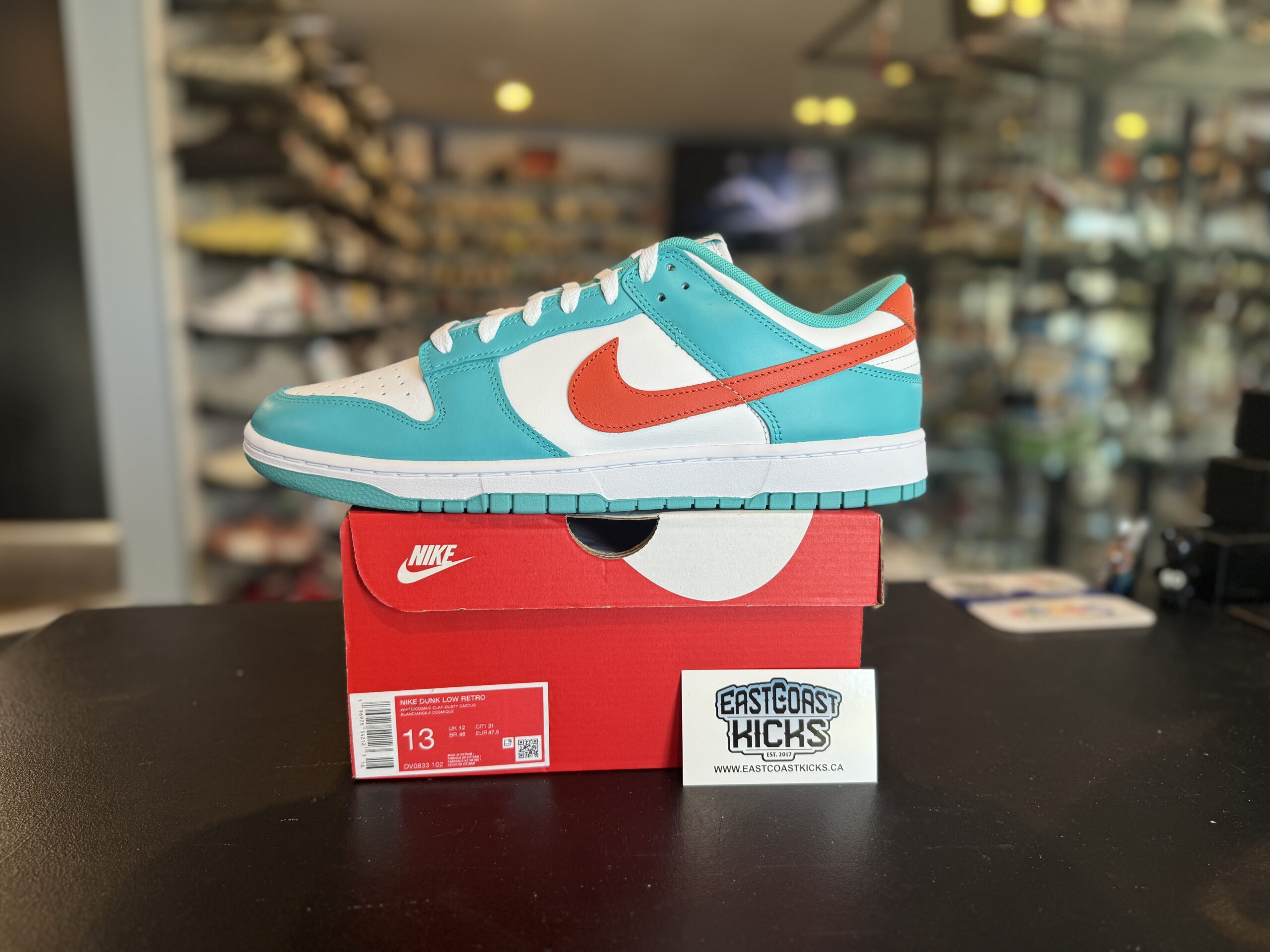 Nike Dunk Low Miami Dolphins Size 13