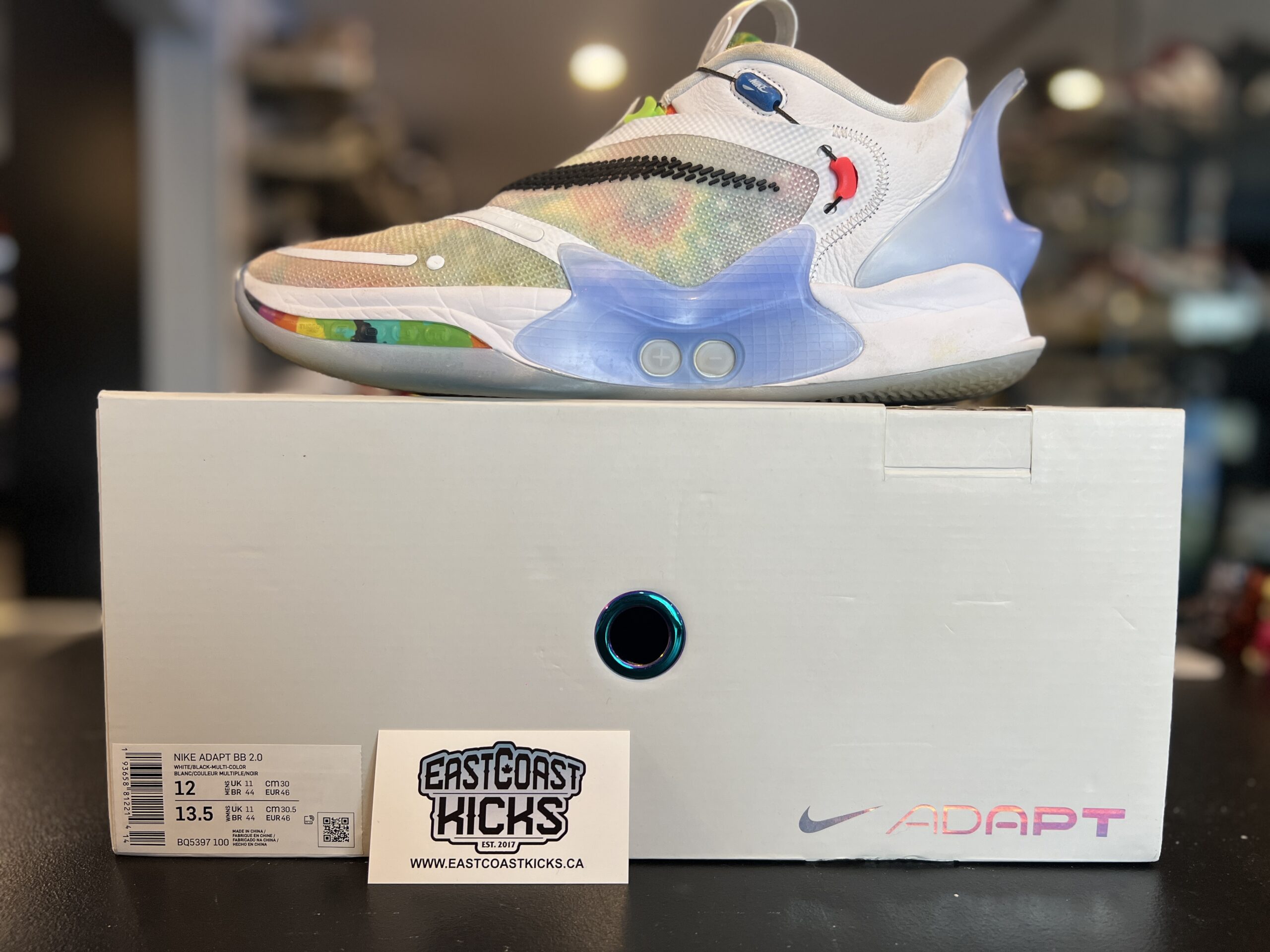 Preowned Nike Adapt BB 2.0 Tie Dye Size 12
