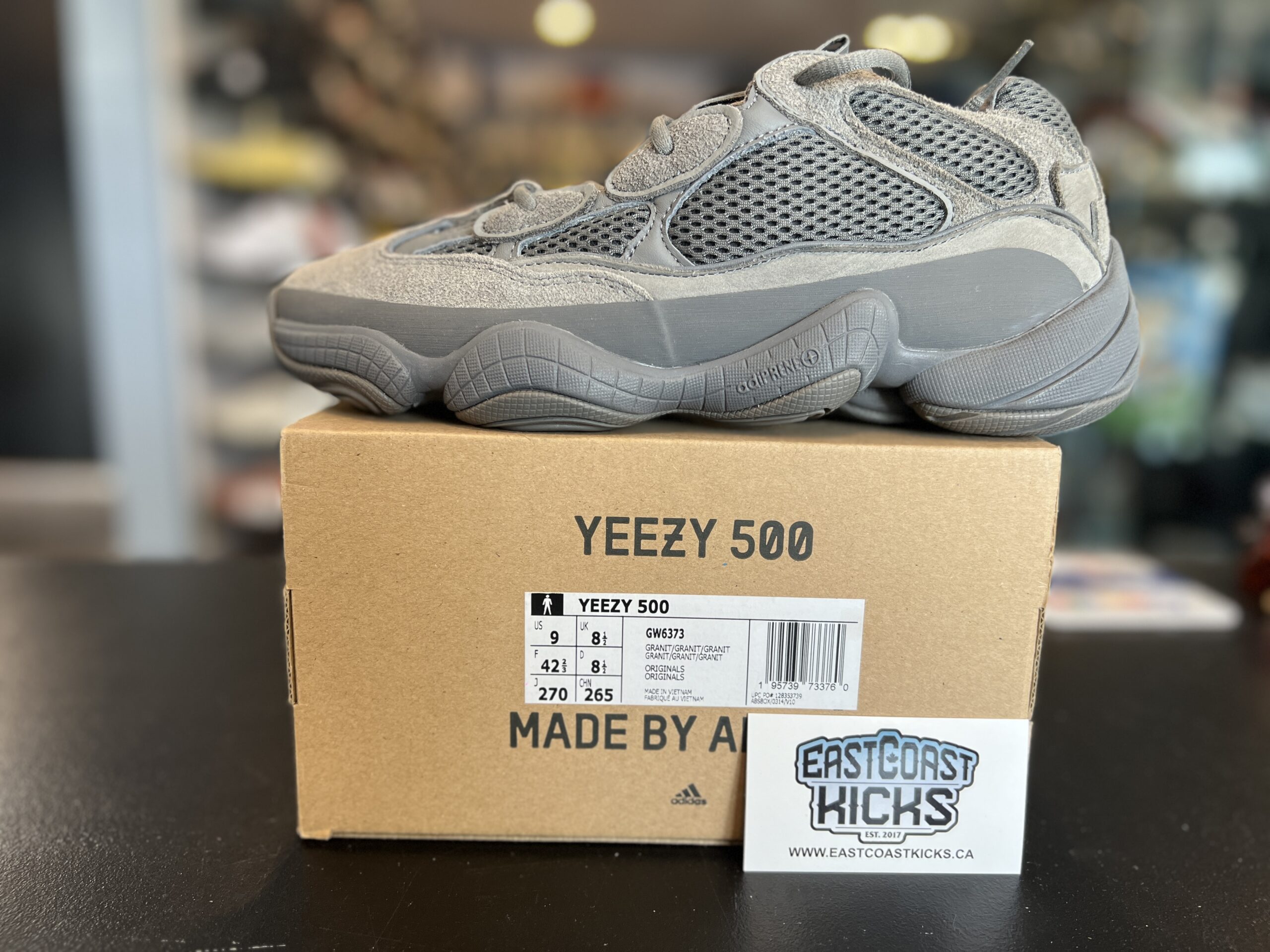 Adidas Yeezy 500 Granite Size 9
