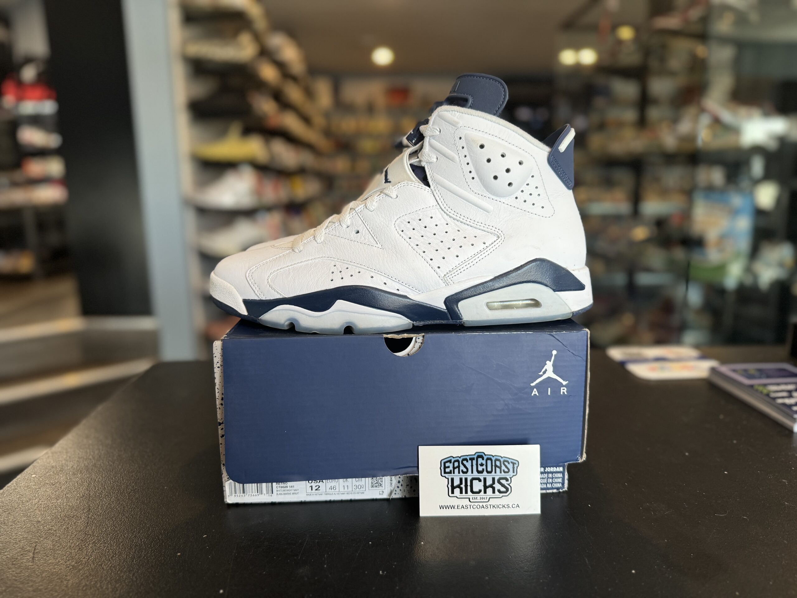 Preowned Jordan 6 Retro Midnight Navy Size 12