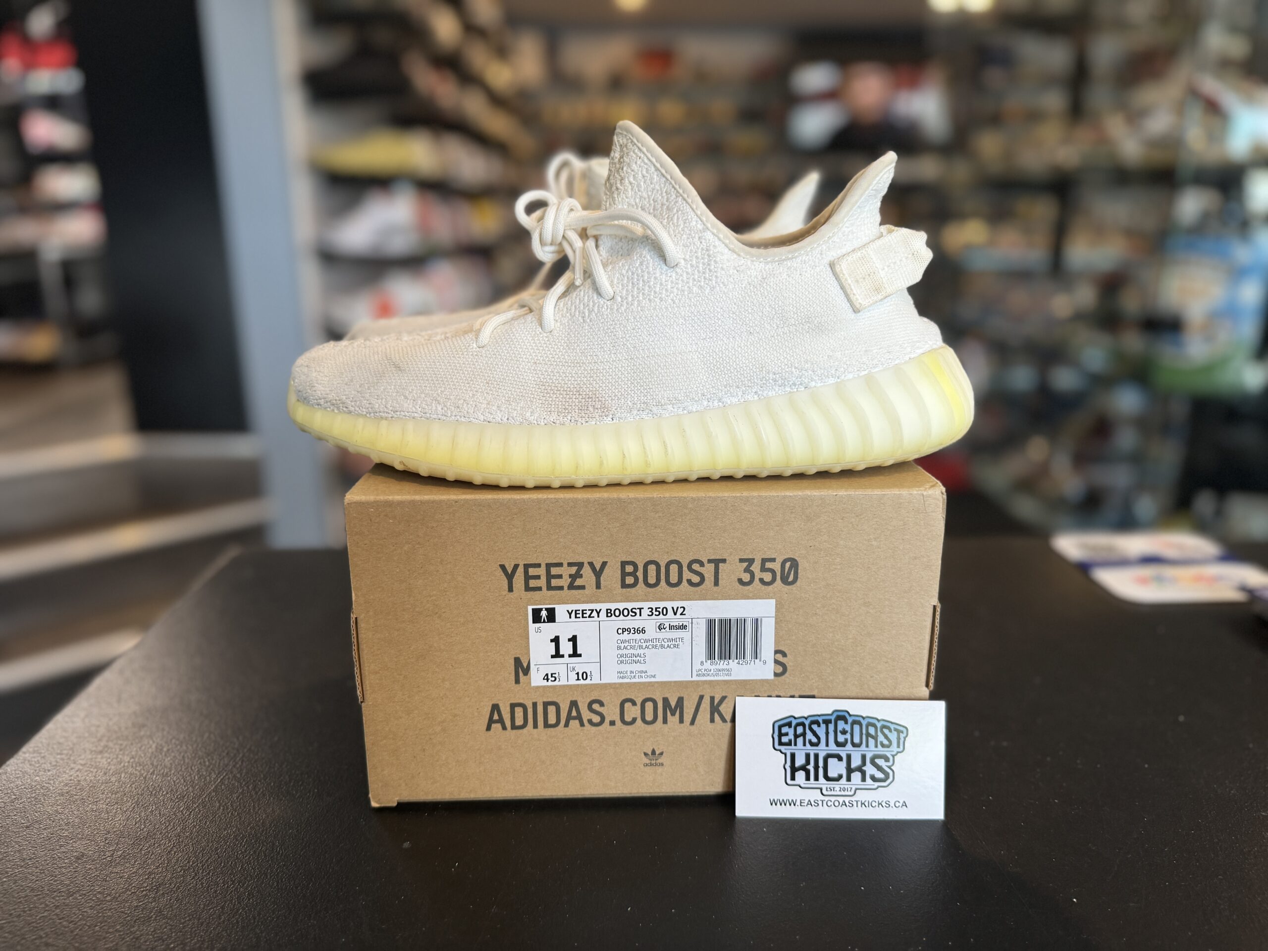 Preowned Adidas Yeezy Boost 350 V2 Cream Size 11