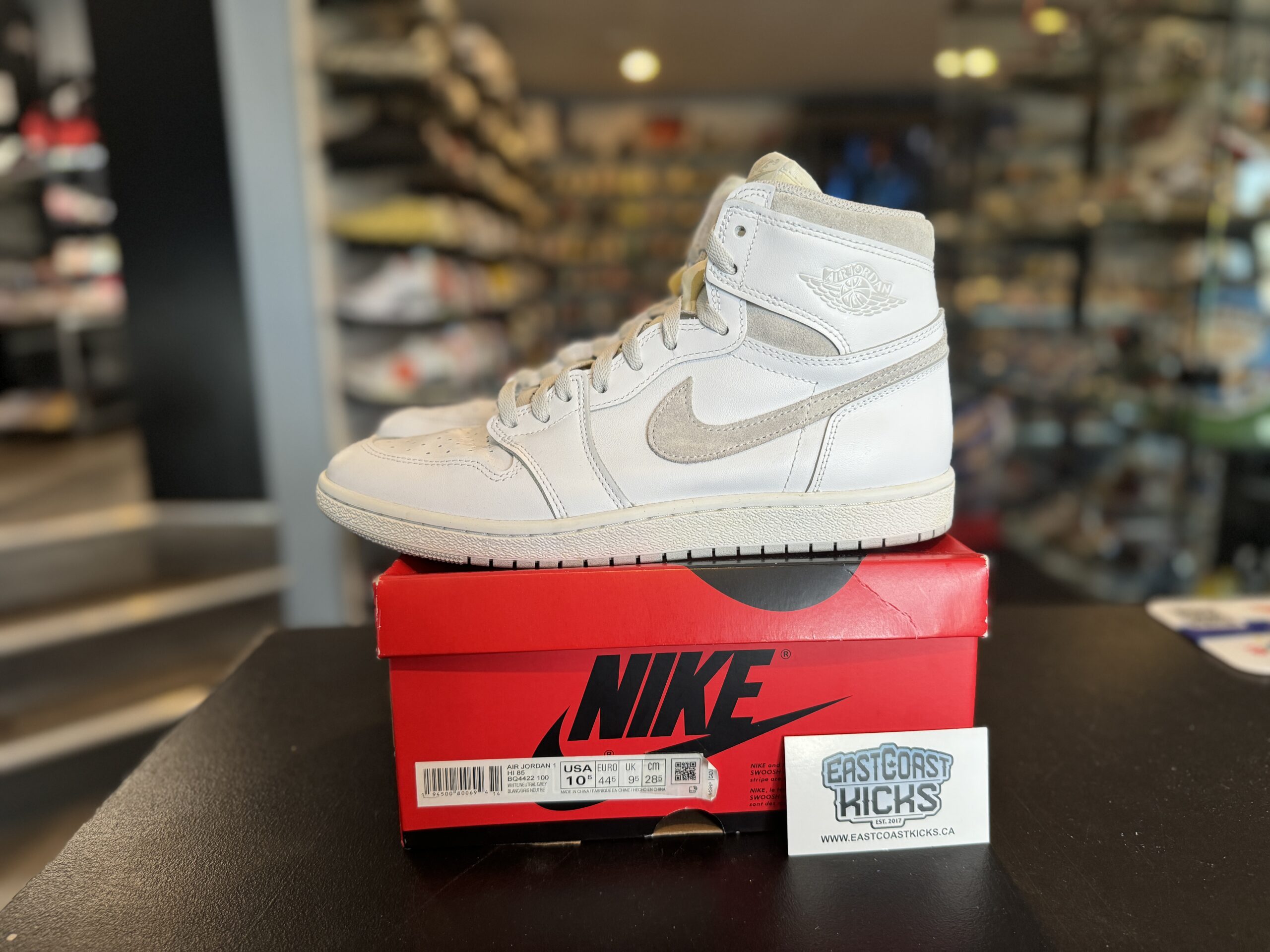 Preowned Jordan 1 Retro High ’85 Neutral Grey Size 10.5