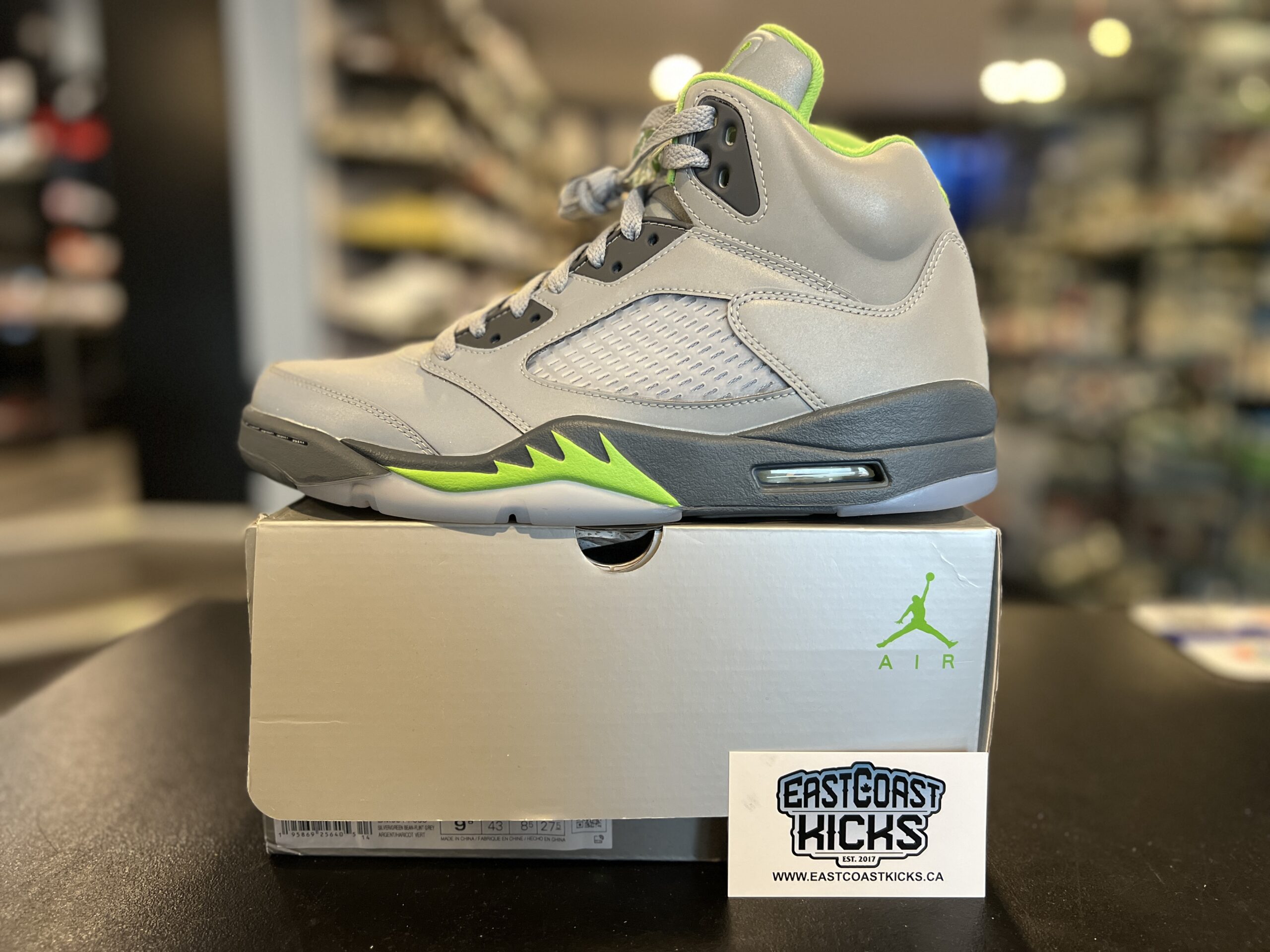 Jordan 5 Retro Green Bean (2022) Size 9.5