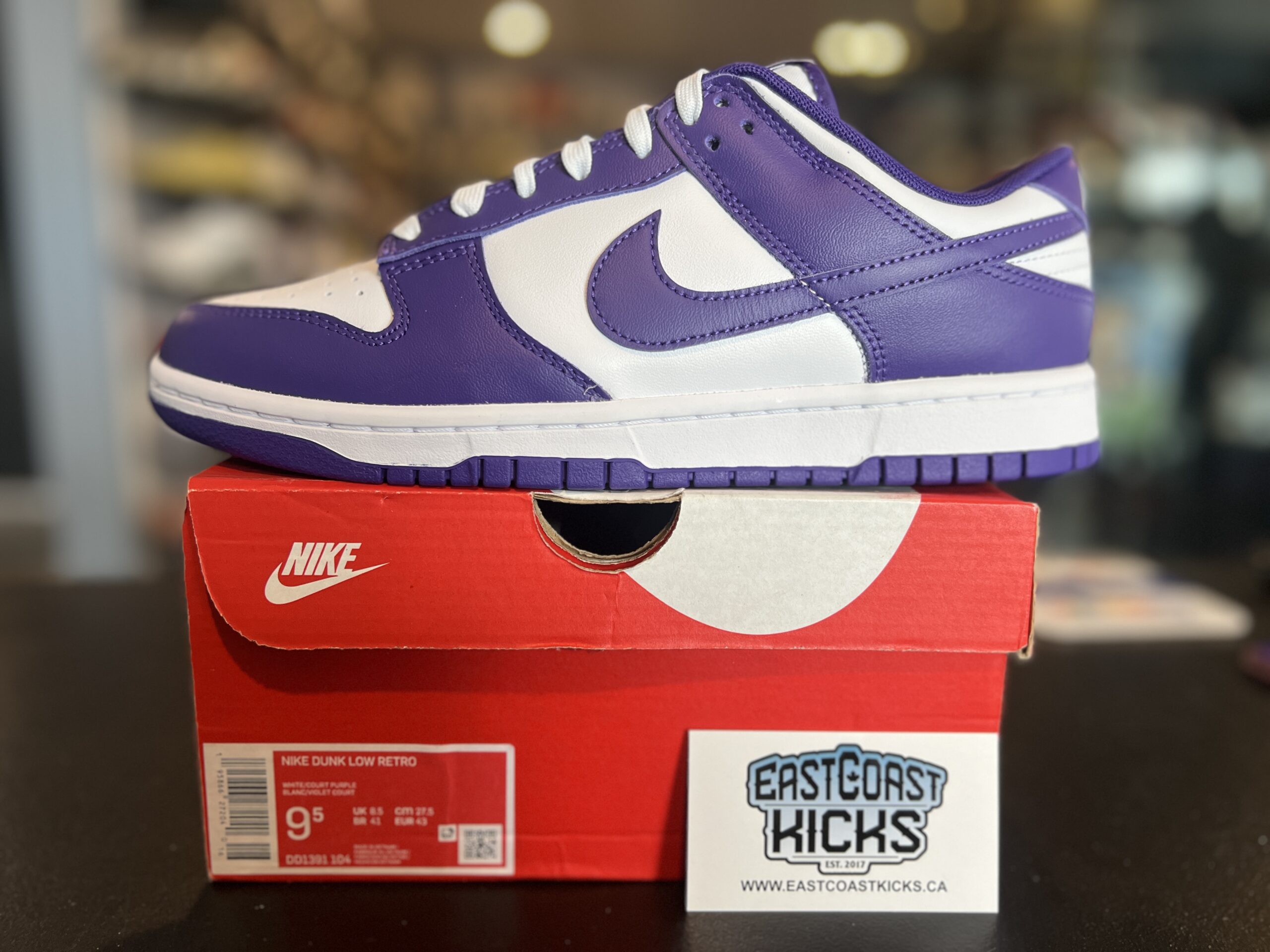 Nike Dunk Low Championship Court Purple Size 9.5