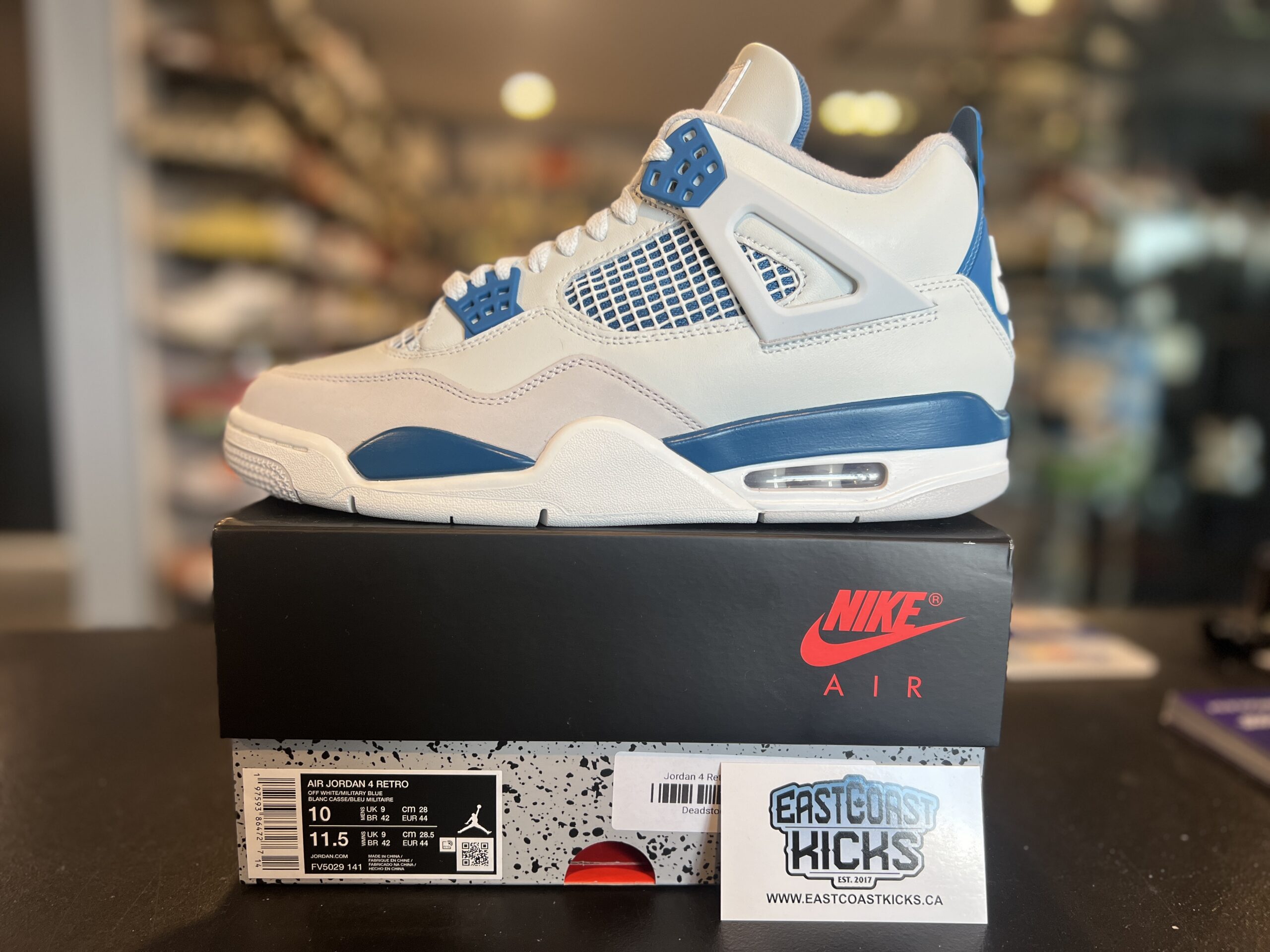 Jordan 4 Retro Military Blue Size 10