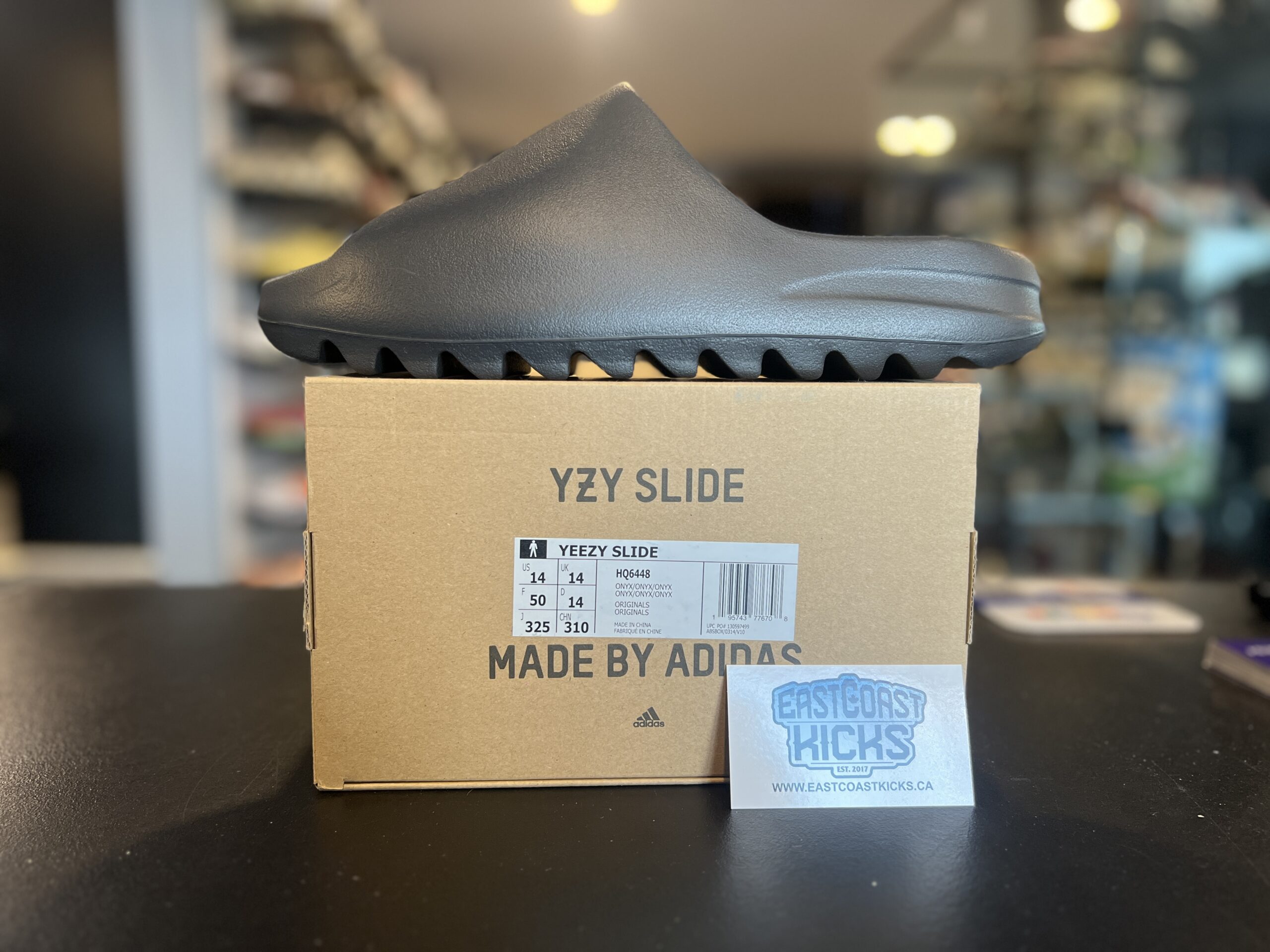 Adidas Yeezy Slide Onyx Size 14