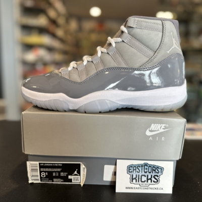 Preowned Jordan 11 Retro Cool Grey Size 8.5