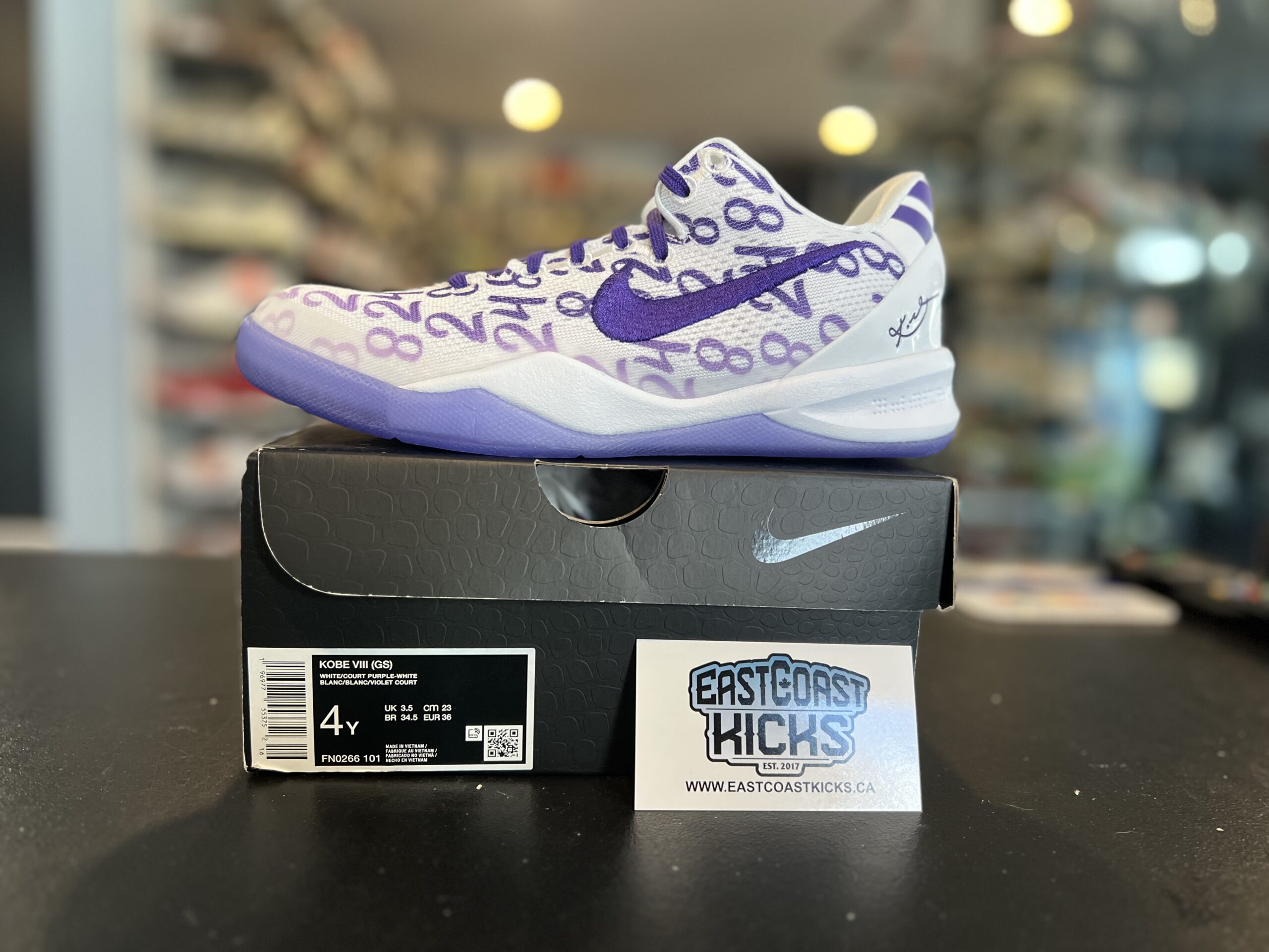 Nike Kobe 8 Protro Court Purple Size 4Y